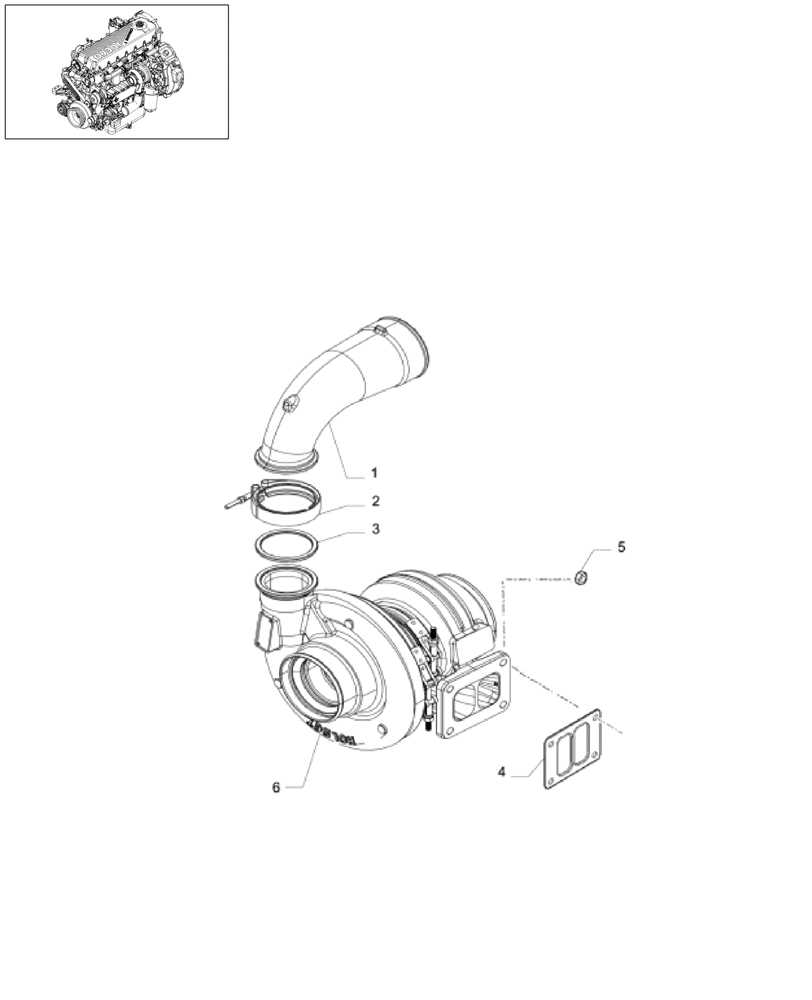 Схема запчастей Case IH A8800 - (0.24.0[02]) - TURBOCHARGER & RELATED PARTS (10) - ENGINE