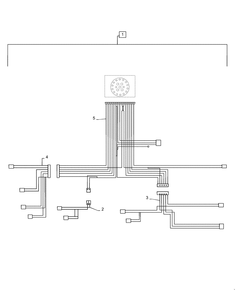 Схема запчастей Case IH DH303 - (55.100.BP[02]) - WIRE HARNESS, 25FT, DOUBLE SWATH (55) - ELECTRICAL SYSTEMS