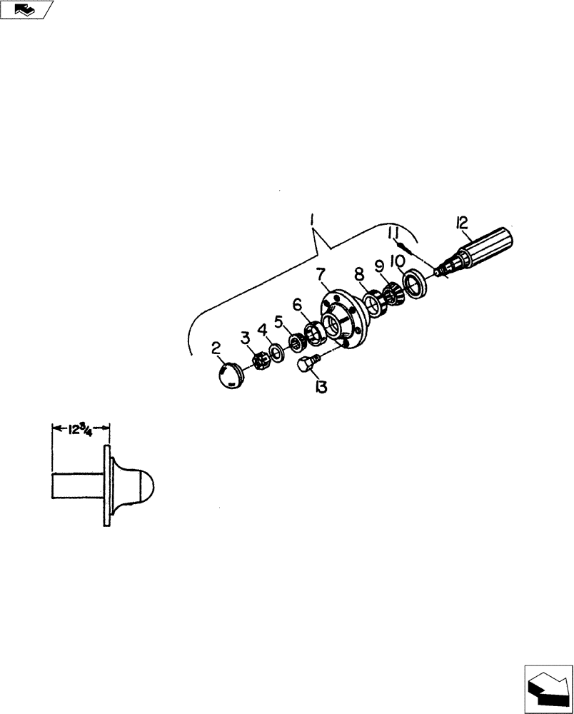 Схема запчастей Case IH 9000 SERIES - (44.100.03) - Q-803 HUB AND SPINDLE (44) - WHEELS