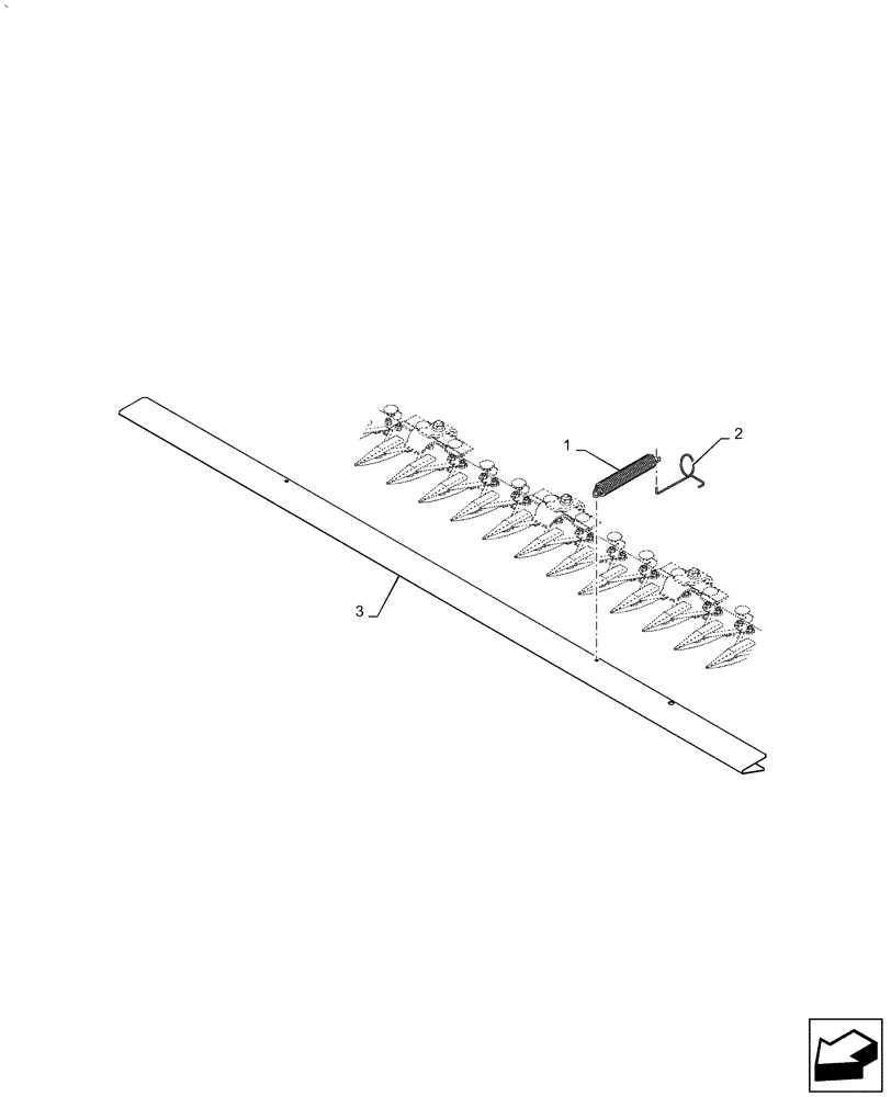 Схема запчастей Case IH 2060-17 - (58.110.BD[03]) - KNIFE PROTECTION, 15FT AND 17FT (58) - ATTACHMENTS/HEADERS