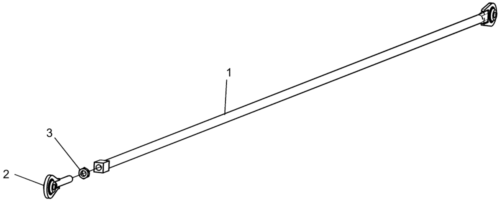 Схема запчастей Case IH 1260 - (39.100.25) - MARKER - BALL END LINKAGE (39) - FRAMES AND BALLASTING