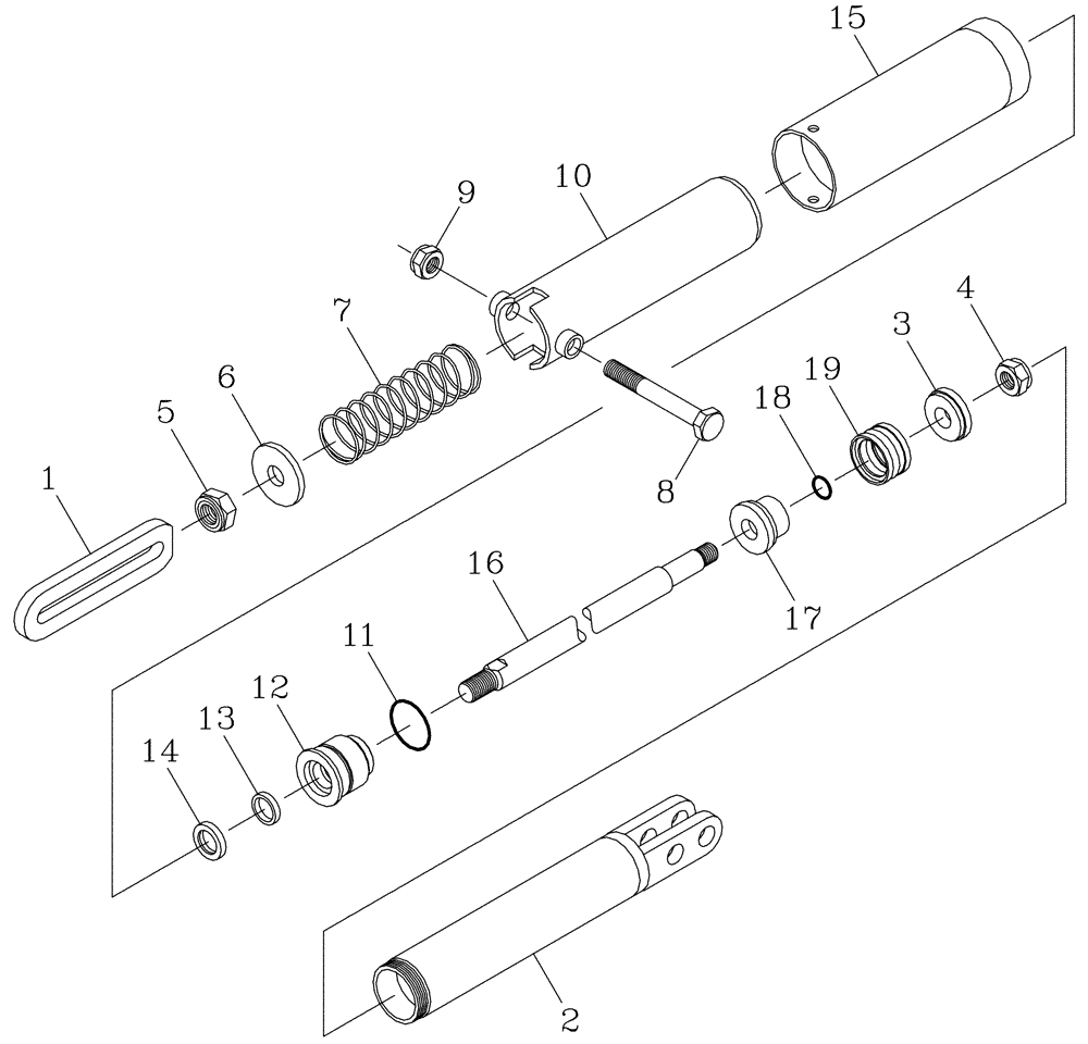 Схема запчастей Case IH 7700 - (B02[02]) - HYDRAULIC CYLINDER {Cropdivider Arms} Hydraulic Components & Circuits