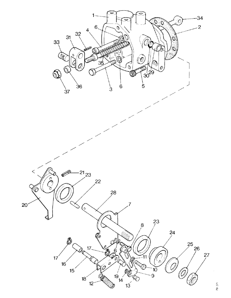 Схема запчастей Case IH 1490 - (K11-1) - CONTROL HOUSING (07) - HYDRAULICS