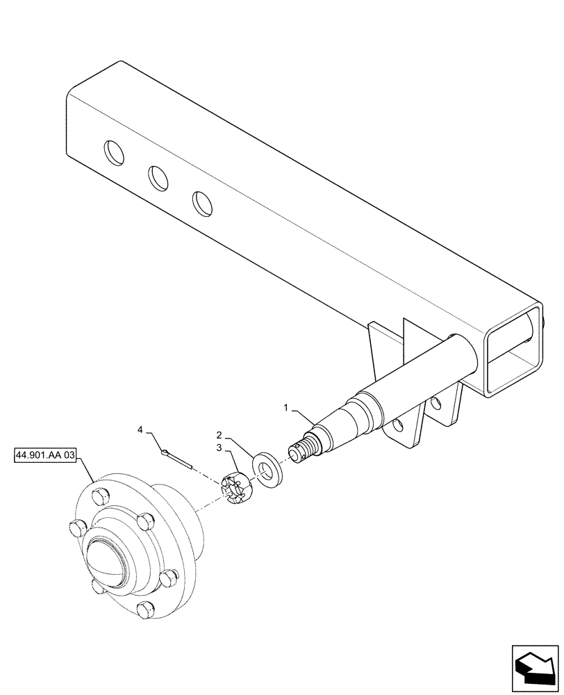 Схема запчастей Case IH ECOLO-TIGER 875 - (39.100.AB[06]) - PEDESTAL GAUGE WHEEL FRAME RIGHT (39) - FRAMES AND BALLASTING