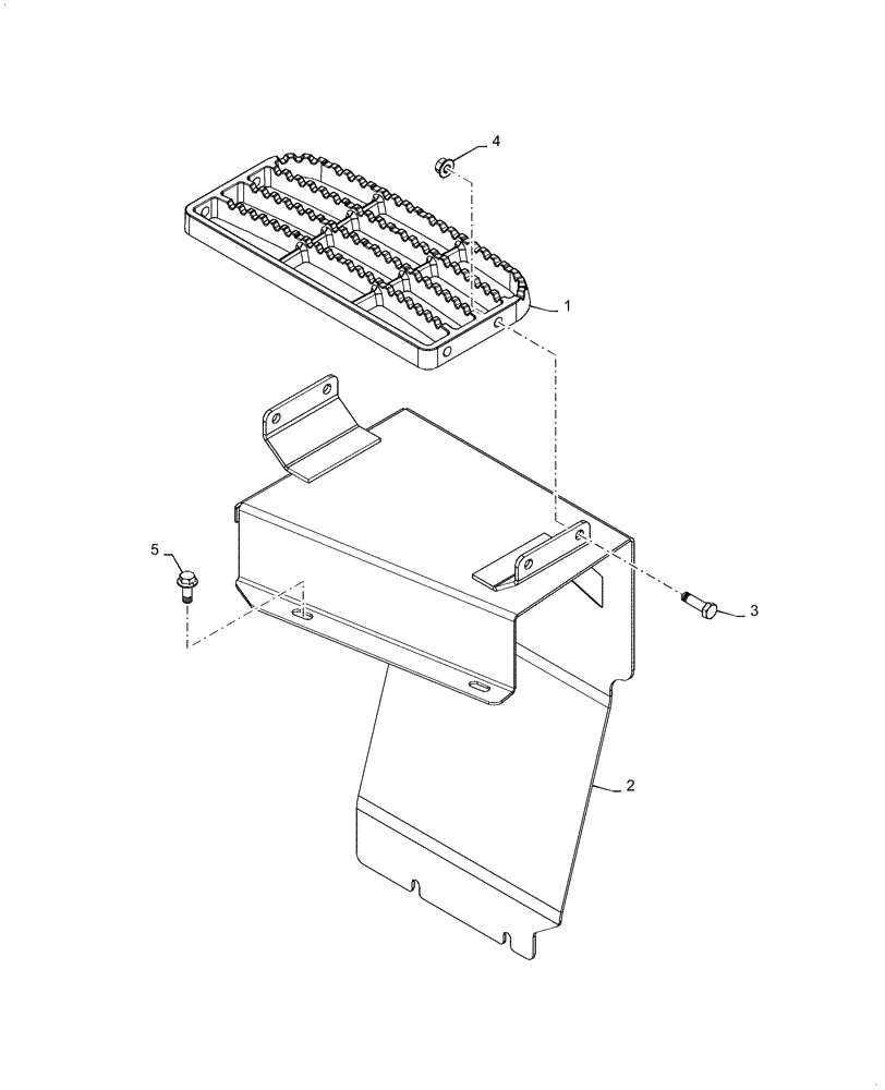 Схема запчастей Case IH MAGNUM 200 - (90.118.AP) - FRONT WINDOW STEP (90) - PLATFORM, CAB, BODYWORK AND DECALS