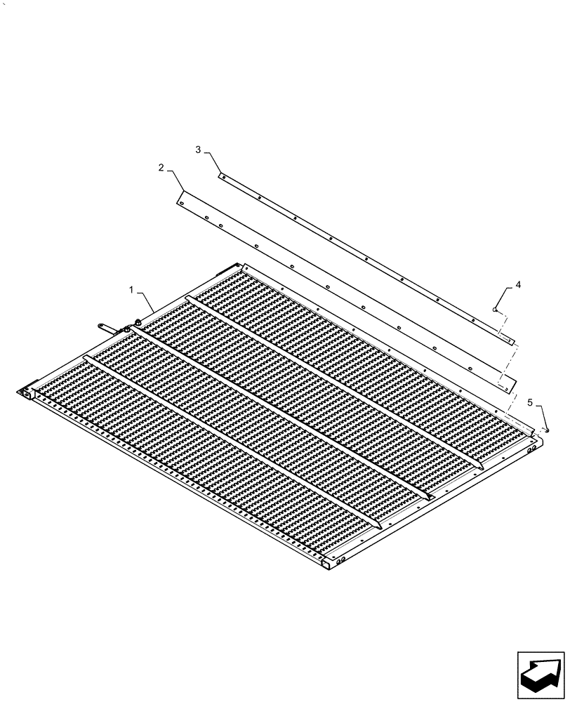 Схема запчастей Case IH AF4088 - (74.118.AD [01]) - LOWER SIEVE, 1-1/8" CLOSZ (74) - CLEANING