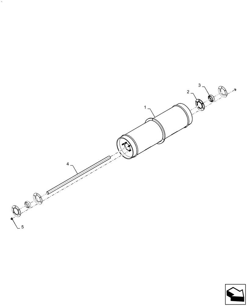 Схема запчастей Case IH AF4077 - (60.103.AA[02]) - DRUM, CONVEYOR, FRONT, STANDARD (60) - PRODUCT FEEDING