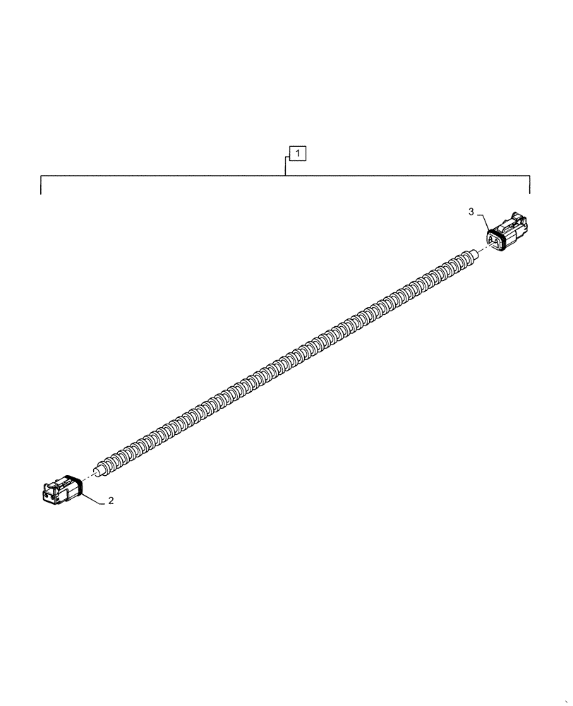 Схема запчастей Case IH MAGNUM 310 - (55.024.AA[07]) - VAR - 429334, 429335 - WIRE HARNESS, SPEED SENSOR, CVT (55) - ELECTRICAL SYSTEMS