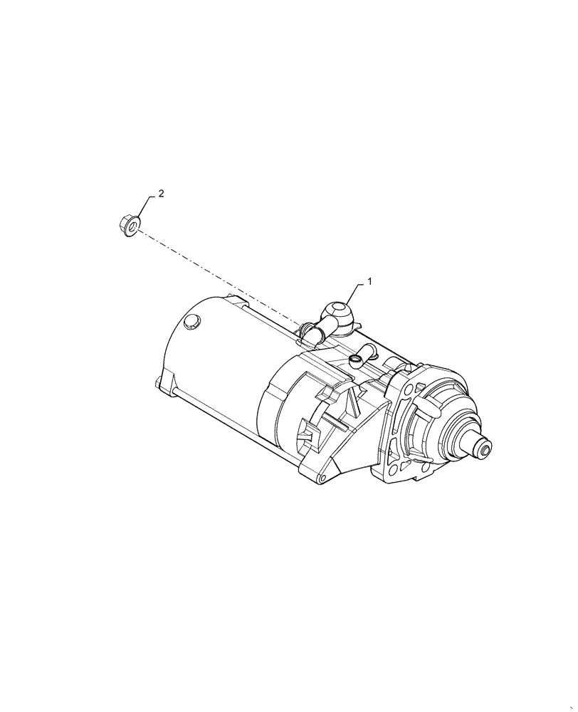 Схема запчастей Case IH 6140 - (55.201.AE) - STARTER MOTOR (55) - ELECTRICAL SYSTEMS