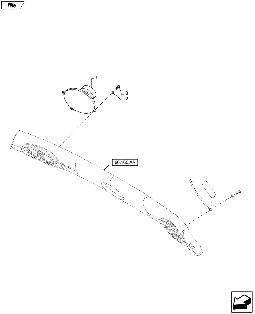 Схема запчастей Case IH WD1904 - (55.512.AA[01]) - SPEAKER, STANDARD (55) - ELECTRICAL SYSTEMS