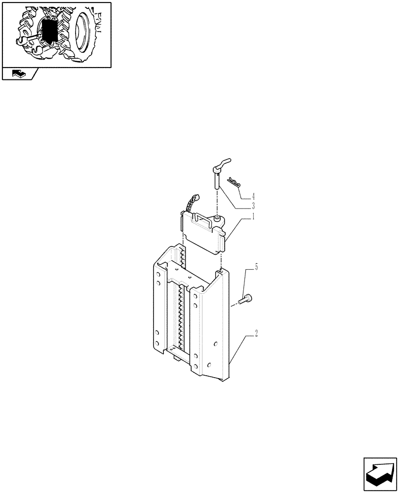 Схема запчастей Case IH PUMA 195 - (1.89.5/03[01A]) - (VAR.928) SLIDER TOW HOOK WITH FIXED COUPLING, LESS SWINGING DRAWBAR - ITALIAN TYPE - D6976 (09) - IMPLEMENT LIFT