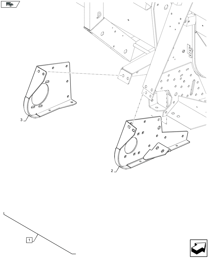 Схема запчастей Case IH 4408F-30 - (88.058.001) - DIA KIT : CONVERSION PACKAGE FROM CS-AF-TC TO CR-AFX - C685 (88) - ACCESSORIES