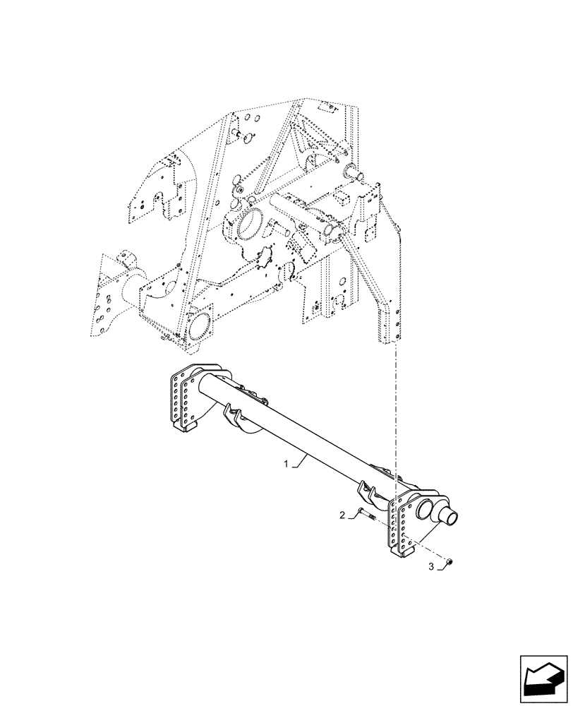 Схема запчастей Case IH RB455 - (27.550.AJ[03]) - AXLE (27) - REAR AXLE SYSTEM