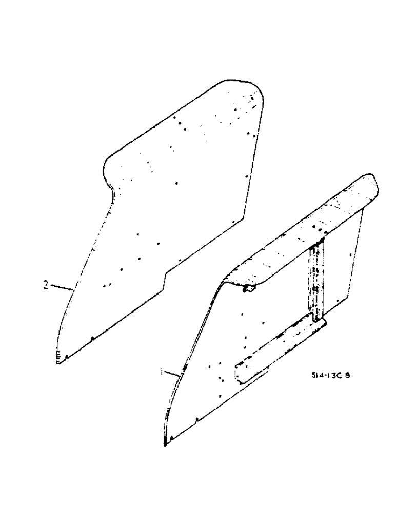 Схема запчастей Case IH 674 - (13-06) - REAR FENDERS, CROWN TYPE (05) - SUPERSTRUCTURE