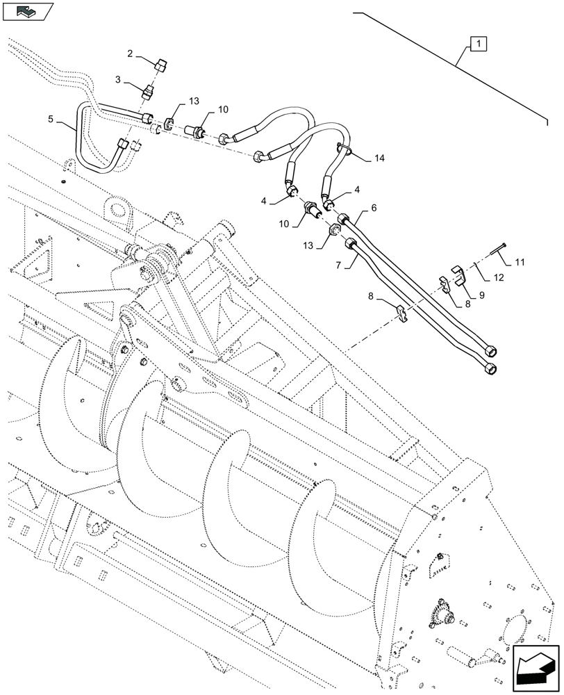 Схема запчастей Case IH 4408F-30 - (88.035.006[01]) - DIA KIT: HYDRAULIC DRIVE KIT - ROTATING DIVIDER (88) - ACCESSORIES