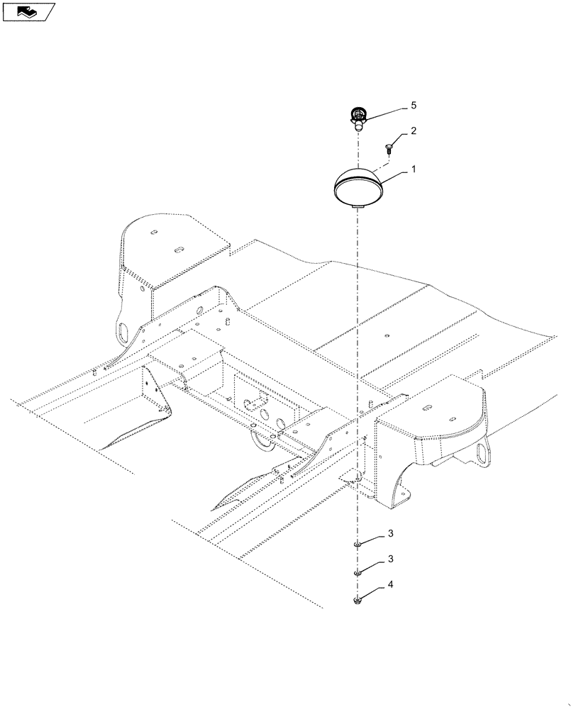 Схема запчастей Case IH WD1204 - (55.404.BD[01]) - REAR LIGHT, STANDARD (55) - ELECTRICAL SYSTEMS