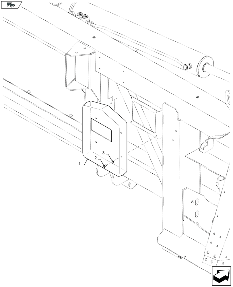 Схема запчастей Case IH 4412F-30 - (58.100.110) - MANUAL CASE (58) - ATTACHMENTS/HEADERS