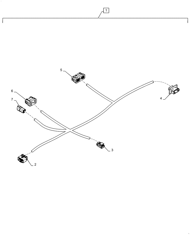 Схема запчастей Case IH MAGNUM 250 - (55.680.AA[04]) - VAR - 429378 - HARNESS, AUTOGUIDANCE (55) - ELECTRICAL SYSTEMS