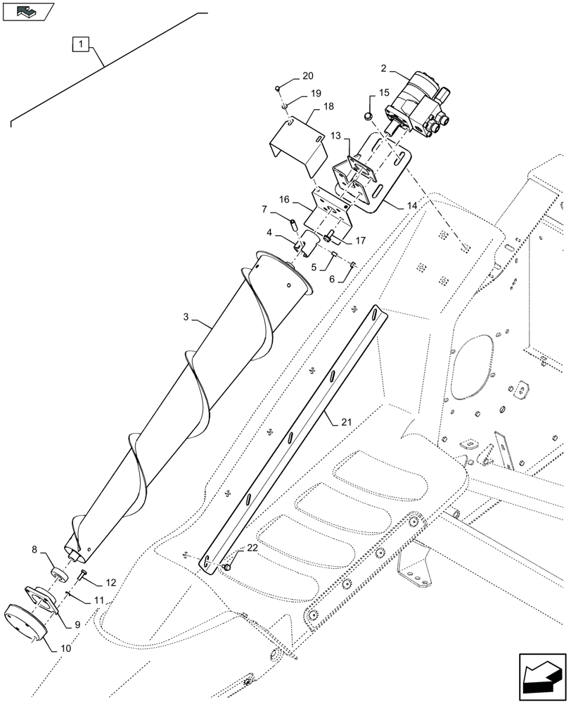 Схема запчастей Case IH 4408F-30 - (88.035.003[01]) - DIA KIT : ROTATING DIVIDER (88) - ACCESSORIES