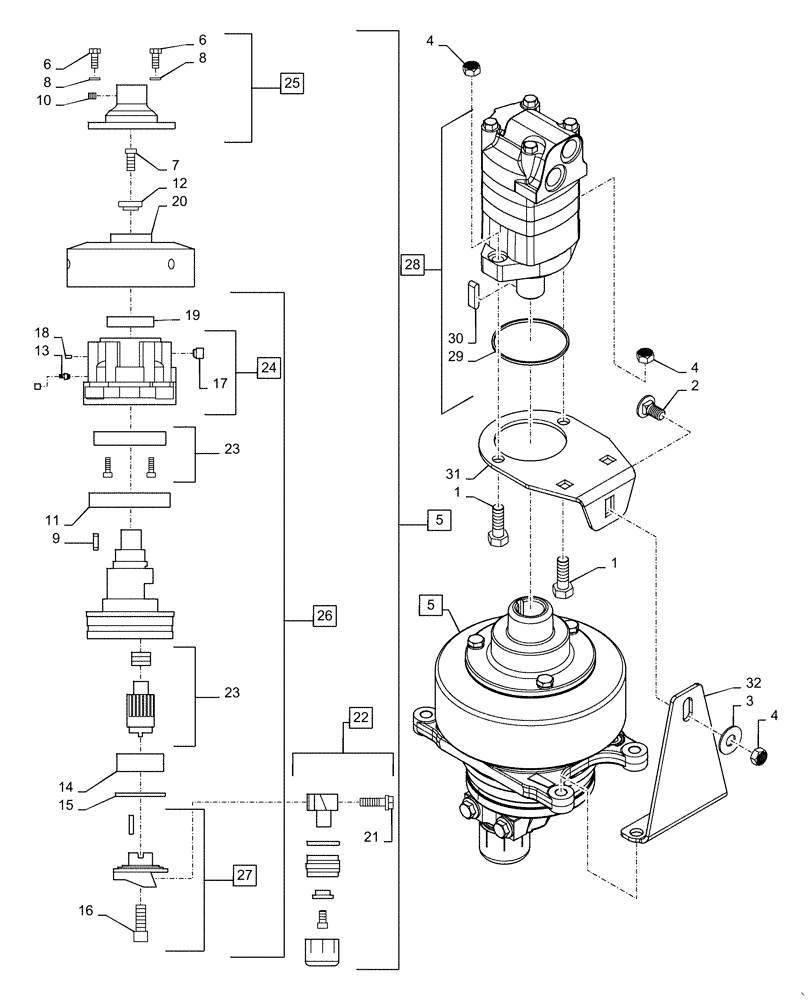 Схема запчастей Case IH DH213 - (58.110.BH) - KNIFE, DRIVE ASSY (58) - ATTACHMENTS/HEADERS