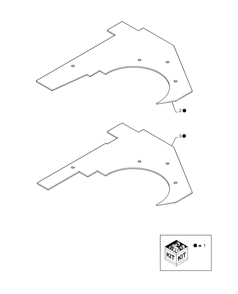 Схема запчастей Case IH 3503 - (F11) - KIT SEAL 