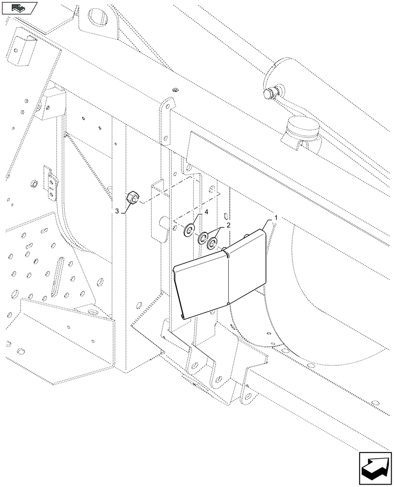 Схема запчастей Case IH 4408F-30 - (58.130.520) - SLIDING PLATES, LH & RH (58) - ATTACHMENTS/HEADERS