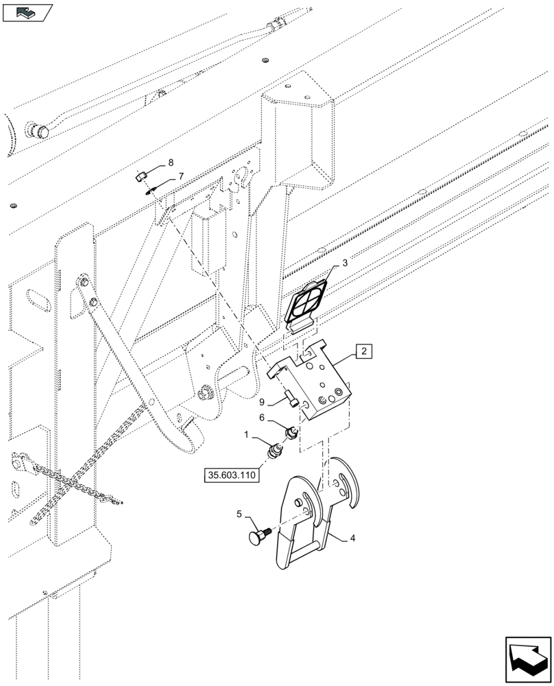 Схема запчастей Case IH 4408F-30 - (35.603.020) - QUICK COUPLING (35) - HYDRAULIC SYSTEMS