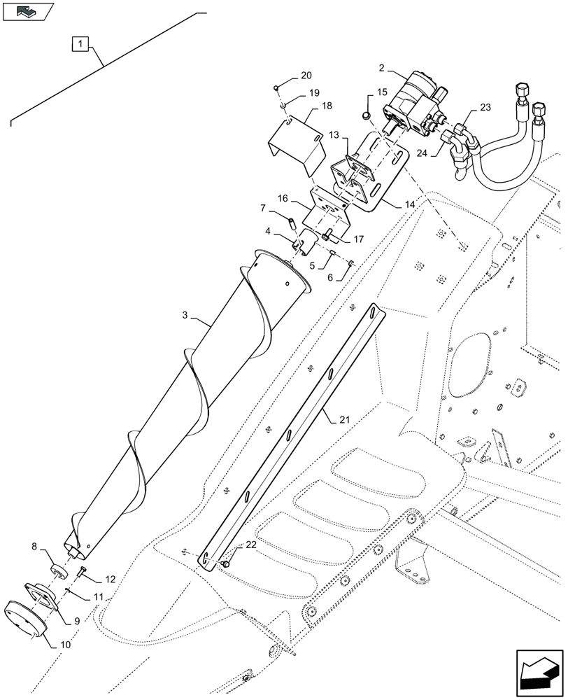 Схема запчастей Case IH 4412F-30 - (88.035.002) - DIA KIT : ROTATING DIVIDER (88) - ACCESSORIES