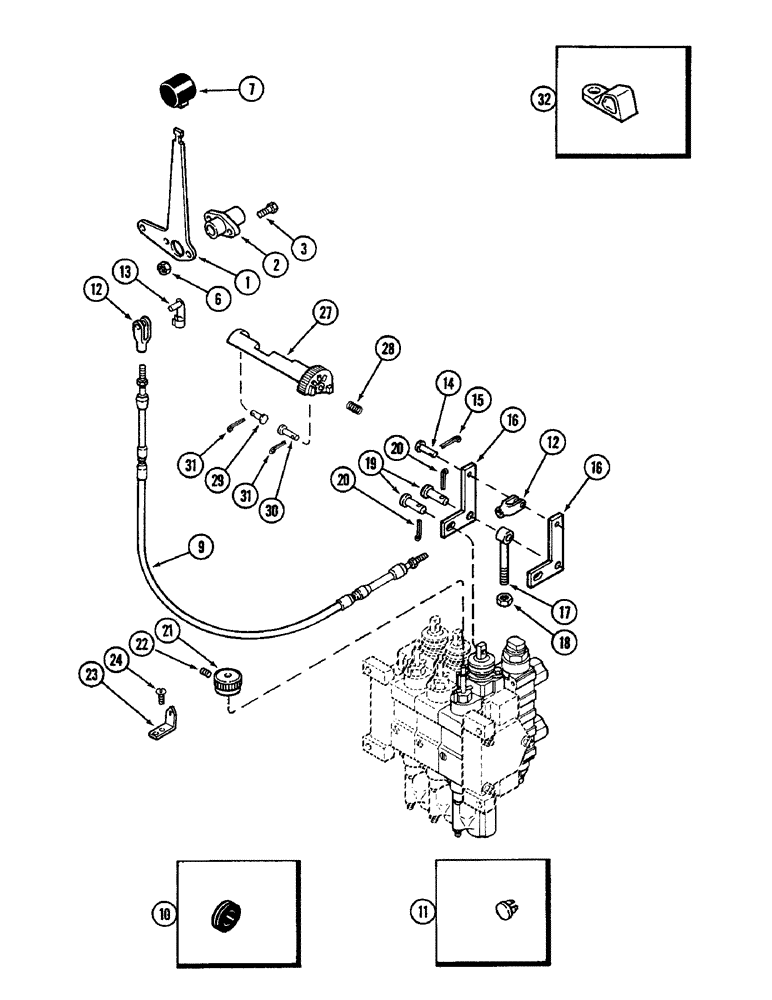 Схема запчастей Case IH 2096 - (8-290) - REMOTE HYDRAULICS, REMOTE ATTACHMENT, NUMBER THREE CIRCUIT WITH LOAD CHECK (08) - HYDRAULICS