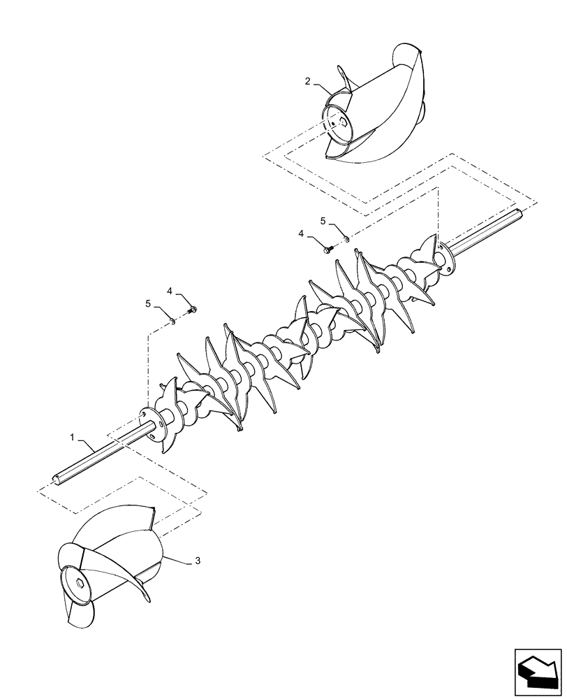 Схема запчастей Case IH RB565 - (60.260.BJ[02]) - ROTOR ASSY (60) - PRODUCT FEEDING