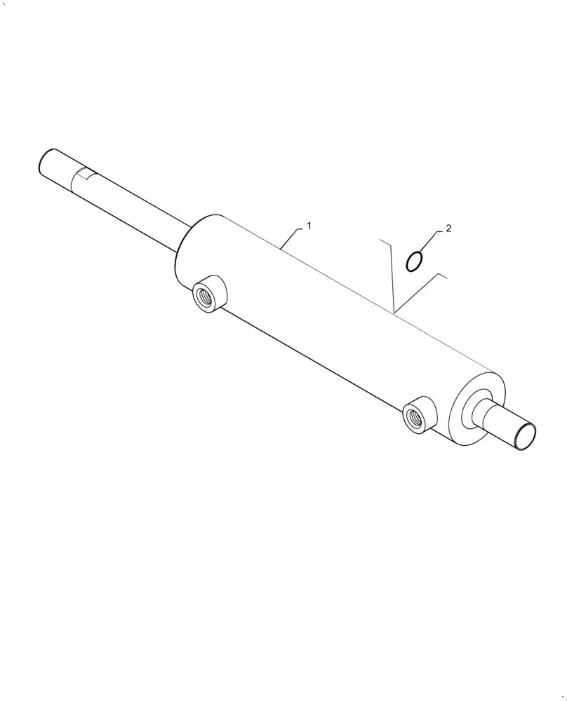 Схема запчастей Case IH AF4077 - (41.216.AO[02]) - STEERING CYLINDER, ASSY, REAR AXLE, REAR AXLE, FIXED (41) - STEERING