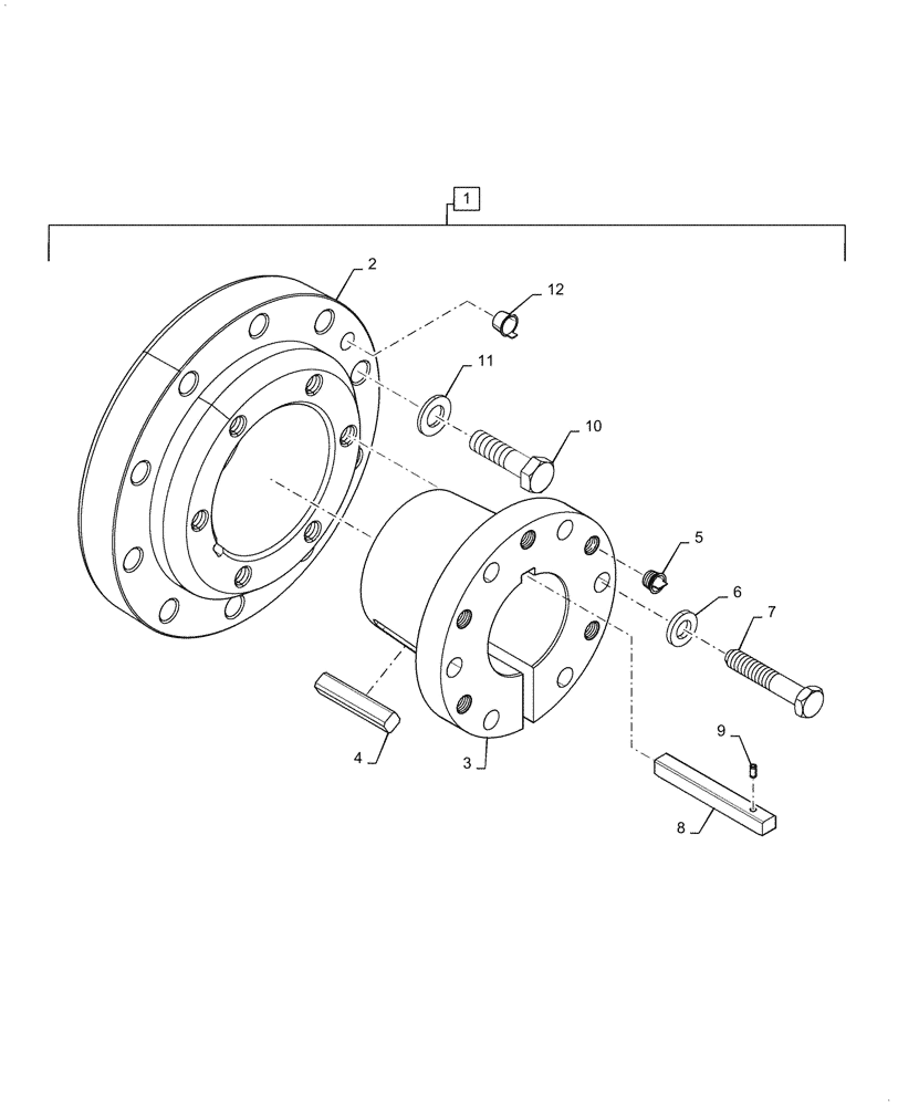 Схема запчастей Case IH MAGNUM 250 - (88.100.44[02]) - DIA KIT, ATTACHMENT, 10 BOLT DUAL HUB, 4-1/2 AXLE (88) - ACCESSORIES