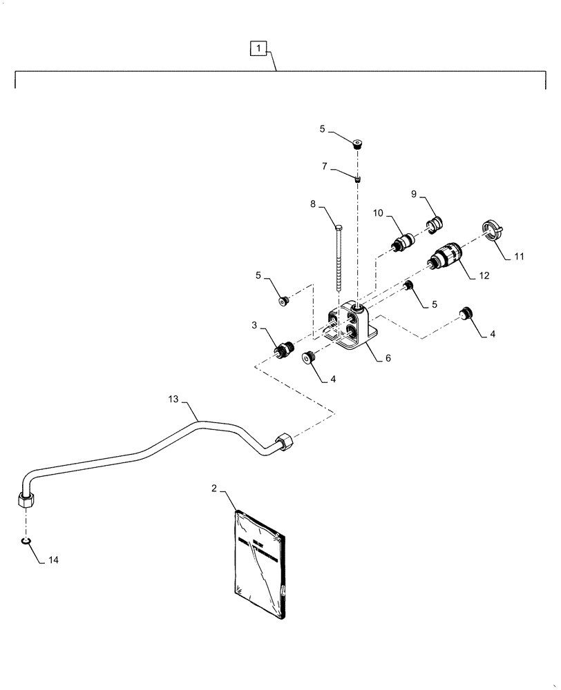 Схема запчастей Case IH MAGNUM 290 - (88.035.04) - DIA KIT, HYDRAUILIC MOTOR RETURN WITH CASE DRAIN (88) - ACCESSORIES