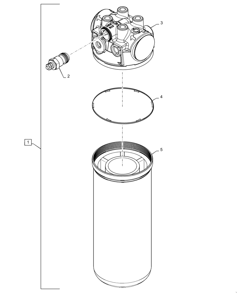 Схема запчастей Case IH MAGNUM 315 - (21.105.BC) - OIL FILTER, TRANSMISSION (21) - TRANSMISSION