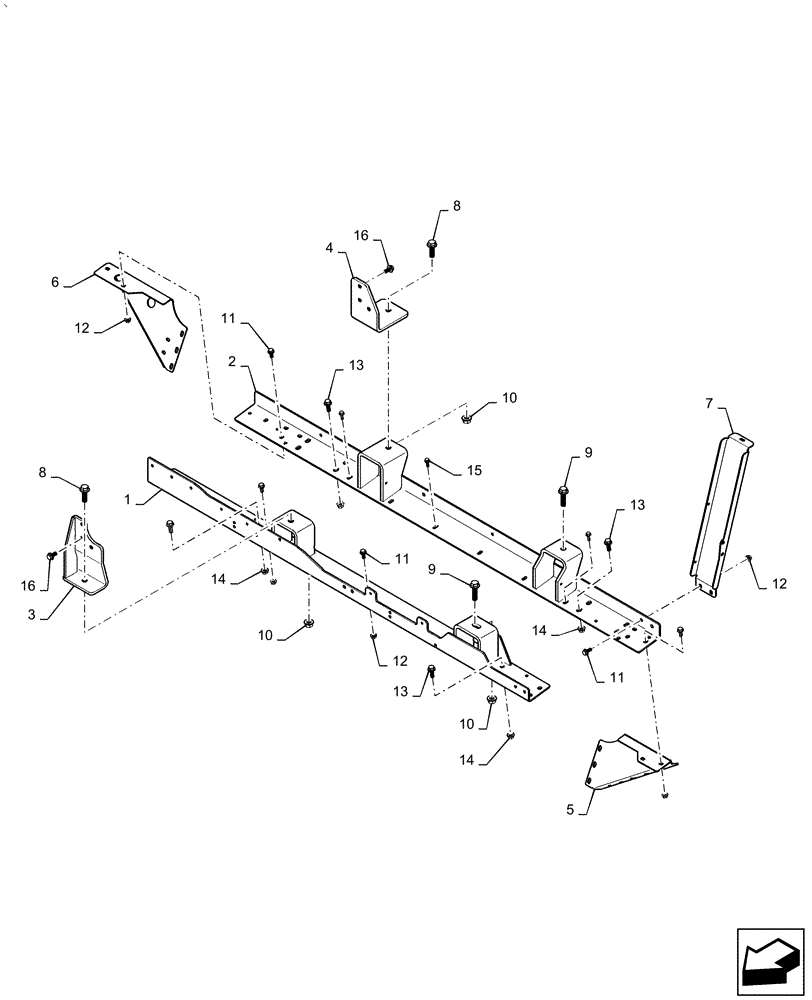 Схема запчастей Case IH AF4077 - (10.001.AK) - MOUNTING, ENGINE (10) - ENGINE