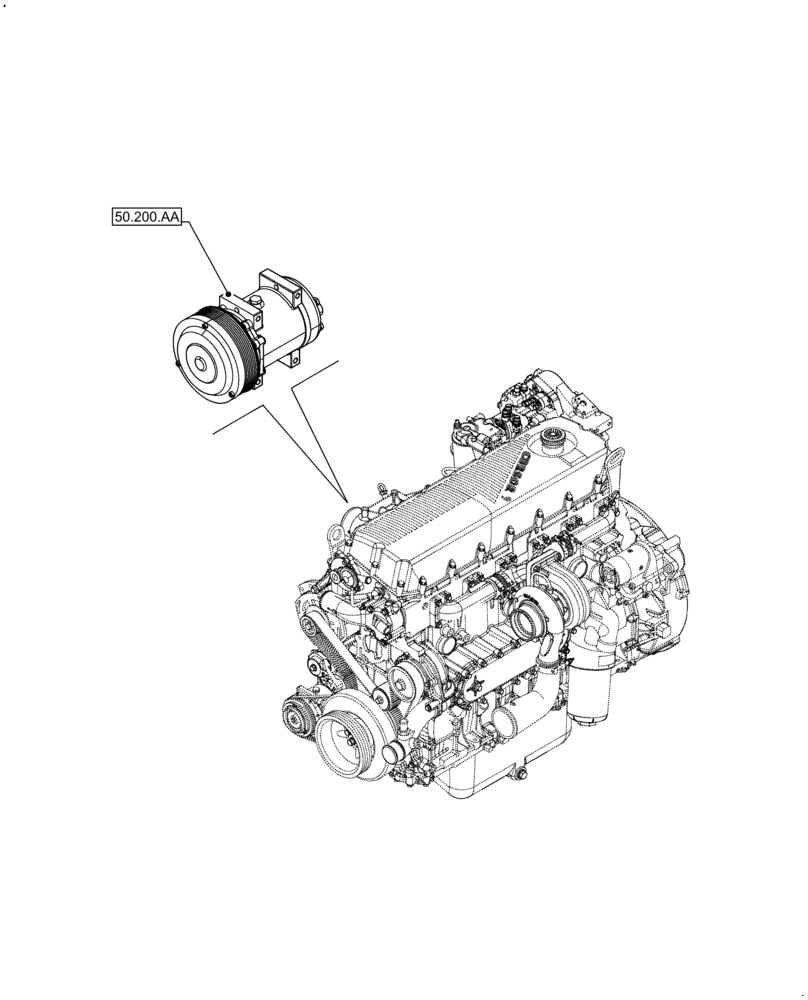 Схема запчастей Case IH F2CFA614A E010 - (00.000.50) - PICTORIAL INDEX - CAB CLIMATE CONTROL (00) - GENERAL & PICTORIAL INDEX