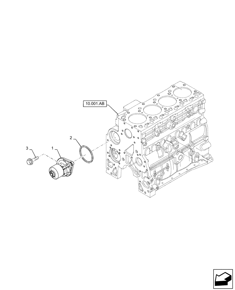 Схема запчастей Case IH 170A - (10.400.BB) - WATER PUMP (10) - ENGINE