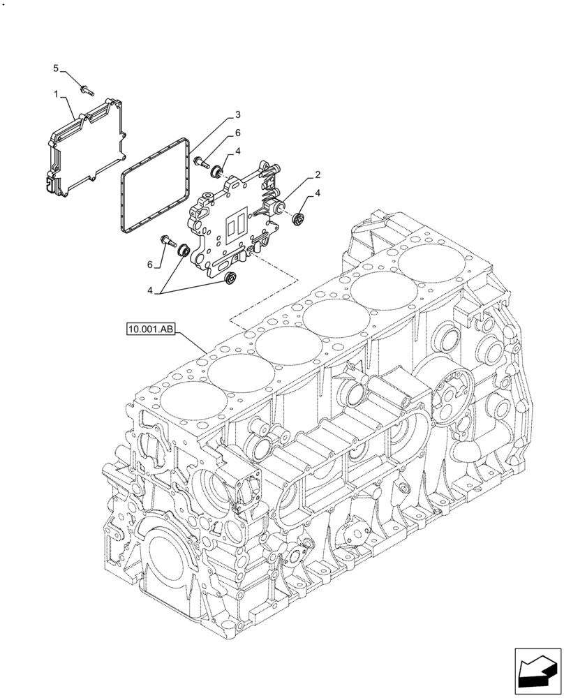 Схема запчастей Case IH F2CFA614A E010 - (55.015.AA) - ENGINE, ELECTRONIC CONTROL UNIT (55) - ELECTRICAL SYSTEMS