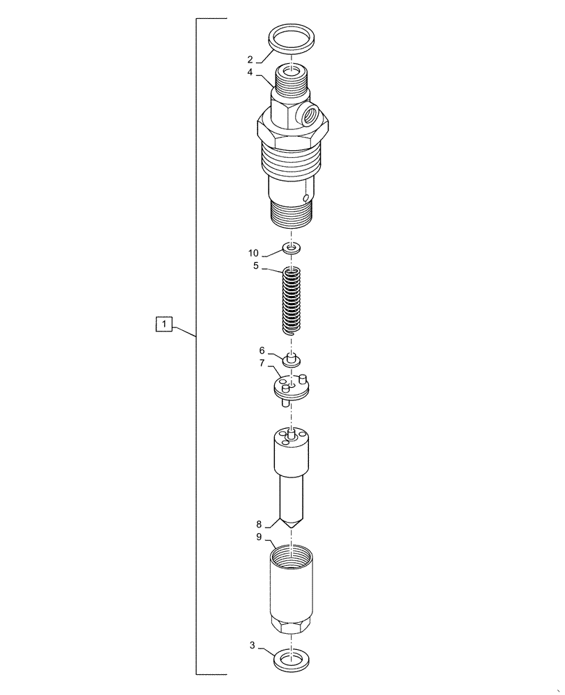 Схема запчастей Case IH RP135 - (10.218.AF) - FUEL INJECTION NOZZLE (10) - ENGINE