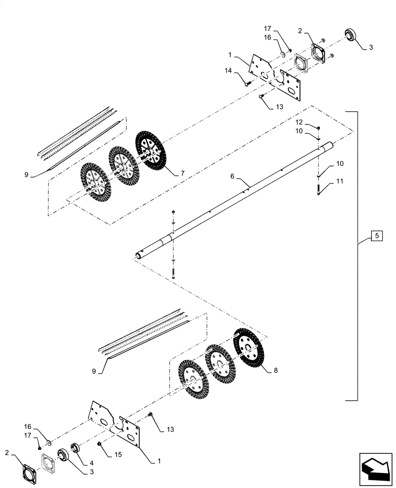 Схема запчастей Case IH AF4077 - (74.130.AF) - FAN ASSY CLEANING (74) - CLEANING