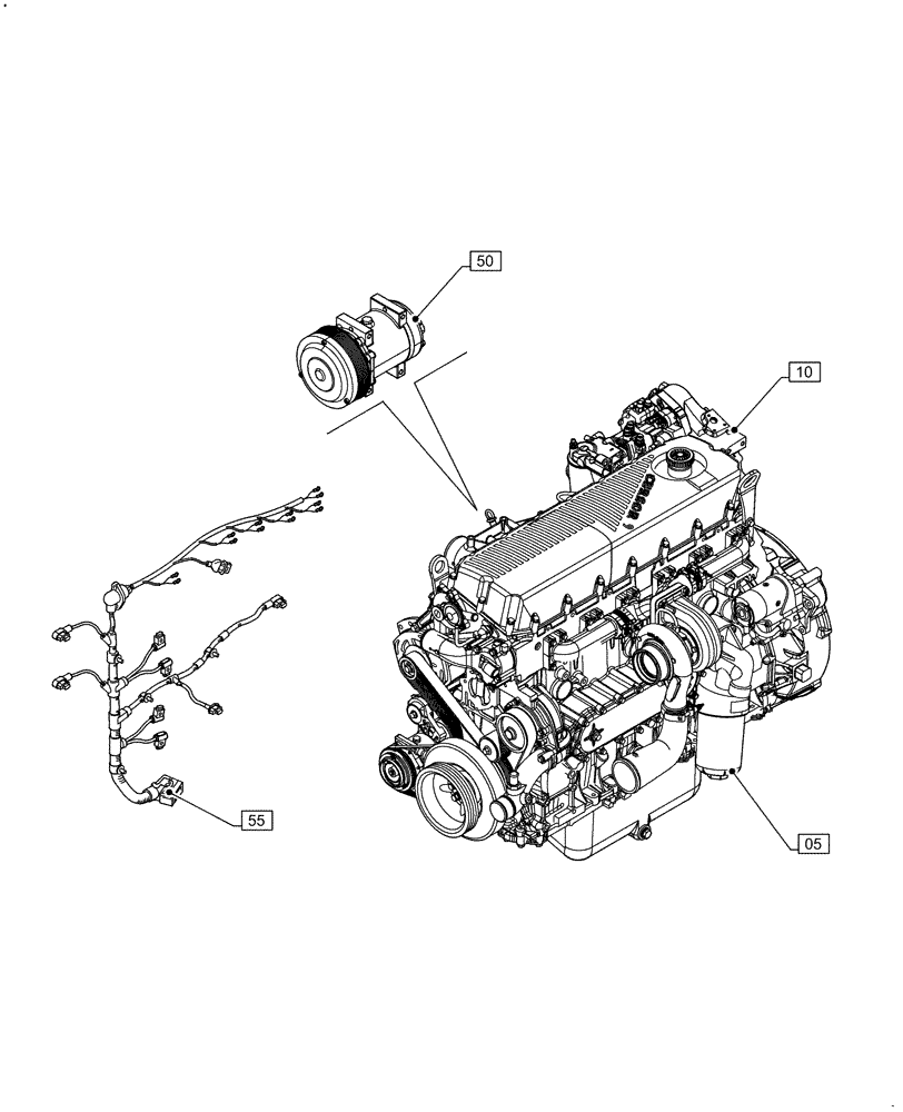 Схема запчастей Case IH F2CFA614A E010 - (00.000.00) - PICTORIAL INDEX - MAIN SECTIONS (00) - GENERAL & PICTORIAL INDEX