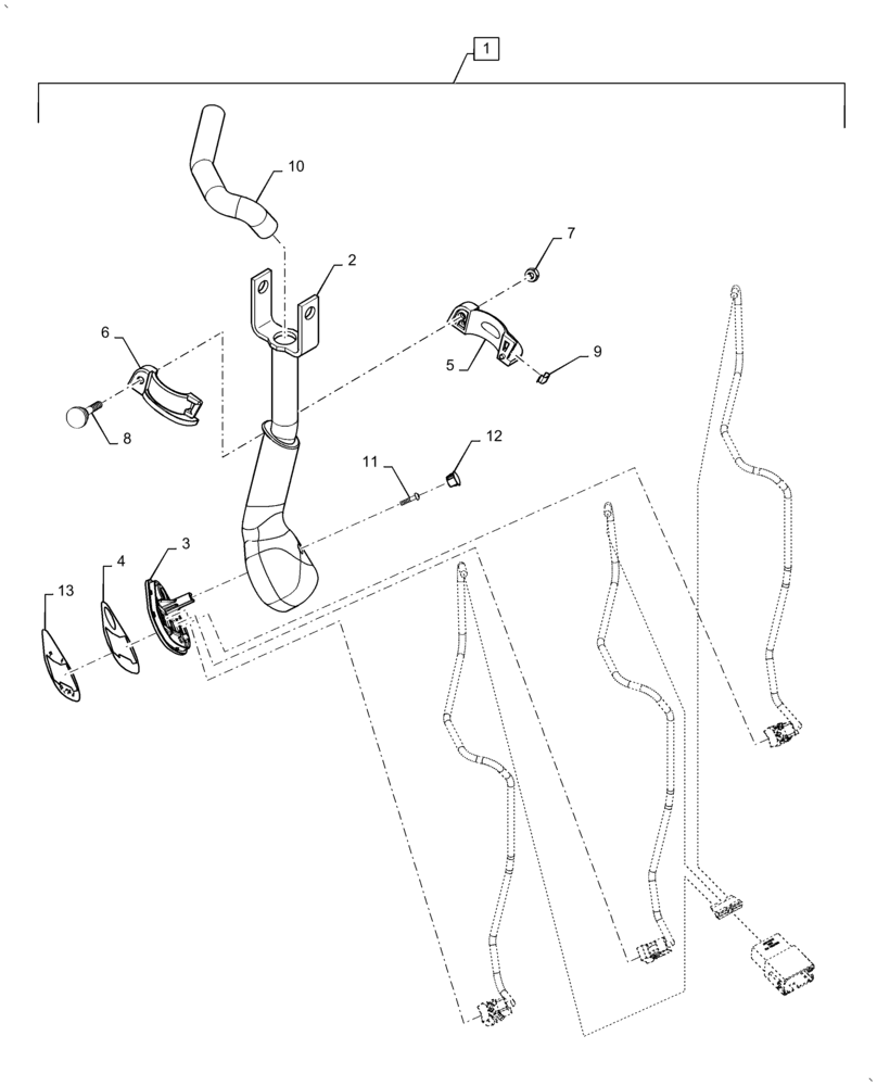 Схема запчастей Case IH AF4077 - (29.200.AI[01]) - HANDLE ASSY, PROPULSION CONTROLS PALM REST, HEATER ONLY, USE FOR 2016 (29) - HYDROSTATIC DRIVE