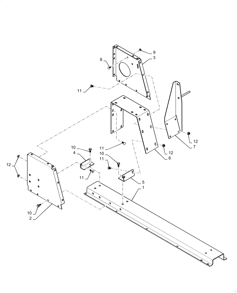 Схема запчастей Case IH AF4088 - (66.260.AN[02]) - SEPARATOR, JACKSHAFT, SUPPORT (66) - THRESHING