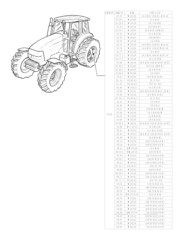 Схема запчастей Case IH MXM190 - (SEC. 11[02]) - TRACTION (00) - GENERAL