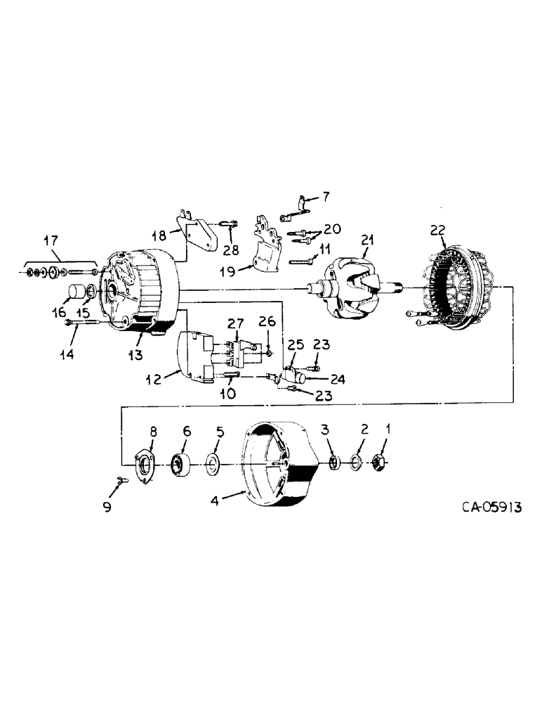 Схема запчастей Case IH 3688 - (08-24) - ELECTRICAL, ALTERNATOR-GENERATOR, DELCO-REMY (06) - ELECTRICAL