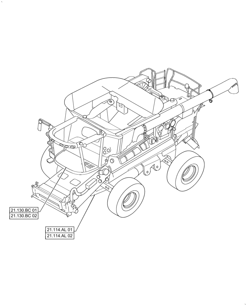 Схема запчастей Case IH AF4088 - (00.000.21) - PICTORIAL INDEX - TRANSMISSION, USE FOR 2016 (00) - GENERAL & PICTORIAL INDEX