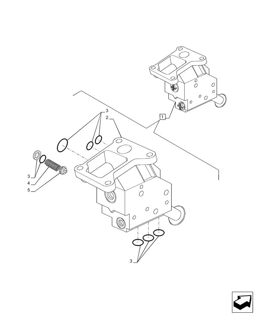 Схема запчастей Case IH PUMA 220 - (35.204.BE[11]) - VAR - 391164, 758058 - CONTROL VALVE SECTION, COMPONENTS (35) - HYDRAULIC SYSTEMS