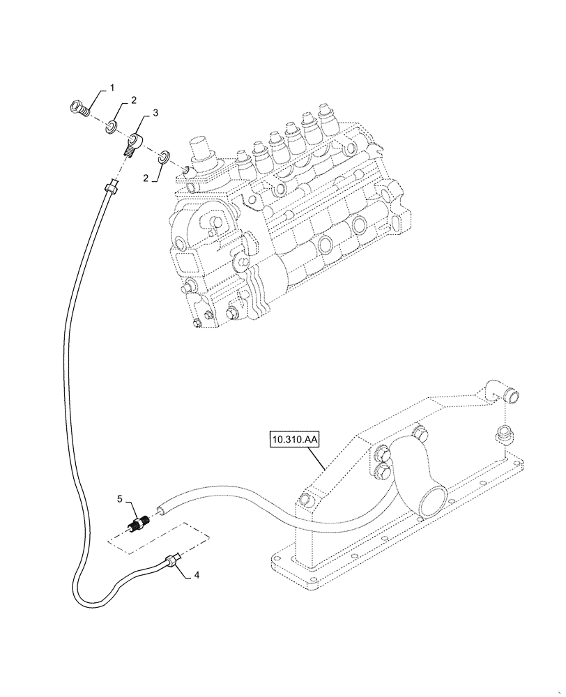 Схема запчастей Case IH RP165 - (10.250.AC[02]) - ANEROID SYSTEM, RP165 (10) - ENGINE