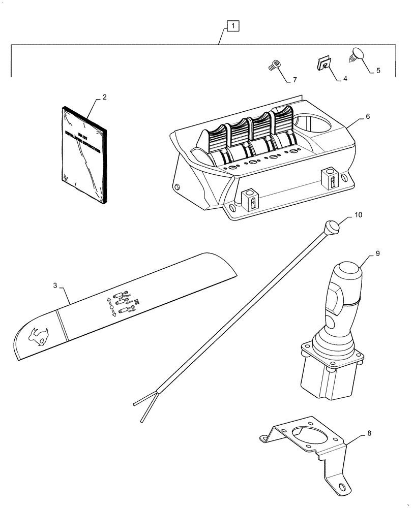 Схема запчастей Case IH QUADTRAC 580 - (88.100.55[09]) - DIA KIT, TRACTOR, 8 SPOOL EH REMOTE (88) - ACCESSORIES