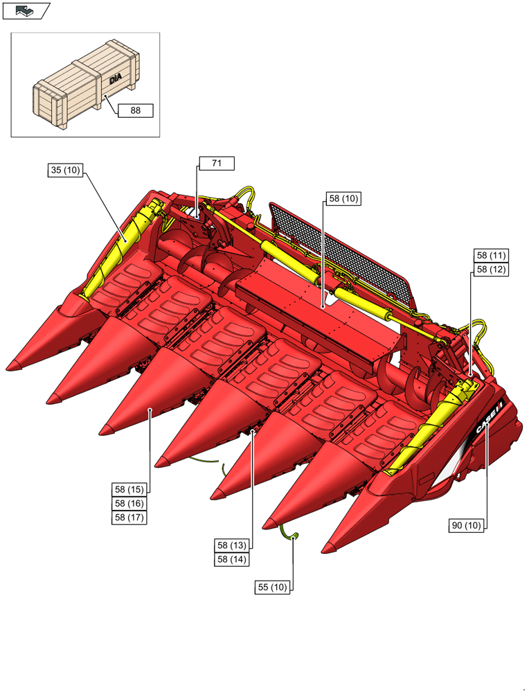 Схема запчастей Case IH 4408F-30 - (00.000.00[10]) - MAIN PICTORIAL INDEX - COMPLETE UNIT (00) - GENERAL & PICTORIAL INDEX